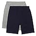 Bluezoo Kids Pack Of Two Boy's Navy And Grey Jersey Shorts Age 2-3