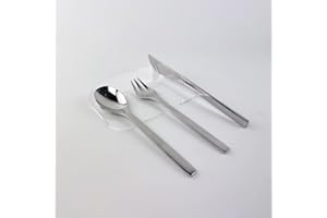 IKONA INNOVATION PLASTICS DESIGN IKONA Poggia Posate da Tavolo in Plexiglass Colorato | Set da 6 pz | Idea Regalo Elegante per Mise En Place| Disegnato e Prodotto in Italia (Large, Trasparente)