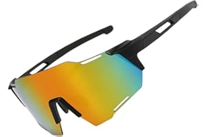 TPZORJX Polarizzati Occhiali Da Ciclismo,Occhiali da sole polarizzati,Occhiali sportivi da ciclismo,Protezione UV,occhiali da ciclismo,Occhiali da carnevale,Occhiali da bici da corsa