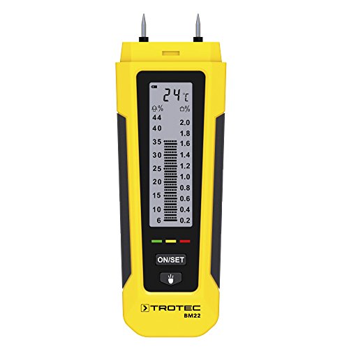 TROTEC BM22 Feuchteindikator Feuchtemessgerät Holzfeuchtemessgerät Materialfeuchtemessgerät Prüfer für Feuchtemessung wie Holz Brennholz Gips, Putz oder Estrich - 5
