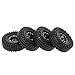 Produktbild Goolsky 4pcs 1/10 1.9 "Alufelgen Felgen Lock Reifen für 1/10 Traxxas HSP Redcat Tamiya Axiale SCX10 D90 Hpi RC 4WD Rock Crawler Car