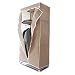 Produktbild ECD Germany Stoffschrank aus Vliesgewebe 70x50x160cm Braun Faltschrank Kleiderschrank