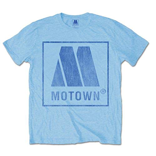 MOTOWN - Vintage Logo, T-Shirt Uomo, Blue, X-Large (Taglia Produttore: X-Large)