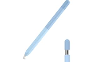 Delidigi iPencil Funda Compatible con Apple Pencil USB C Funda, Delgada Antideslizante Funda Protectora de Silicona de Color Degradado Funda Cubierta Soporta Fijación Magnética (Azul)