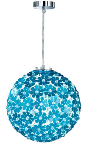 Preisvergleich Produktbild Honsel Leuchten 62151 Pendelleuchte chrom / aqua Acryl klar