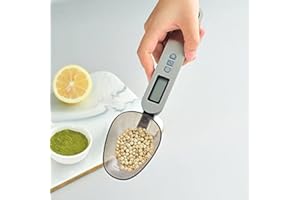 Cuillere Balance Digitale,500G/0.1G 300G/0.1G Cuillere Doseuse Electronique Échelle De Cuillère Numérique Cuillere Mesure Electronique avec écran LCD pour la cuisine,la pâtisserie,la farine,les épices
