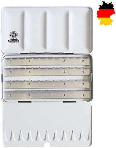 Schmincke Horadam Aquarell Empty Pan Paint Set for 24 Full-Pans or 48 Half-Pans, 1 Each