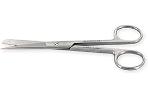 GIMA - Forbici Chirurgiche Rette, Punte Alterne, Smussa/Acuta, Misura 18 cm, in Acciaio Inox