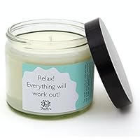 Lavendel Duftkerze im Glas 8 x 7,5 cm handgemacht Sojawachs Entspannung