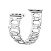 Price comparison product image Mornex Strap Compatible Apple Watch Band 38mm 40mm / 42mm 44mm iWatch Series 4, Series 3, Series 2, Series 1 Straps, Diamond Rhinestone Stainless Steel Metal Replacement Wristband