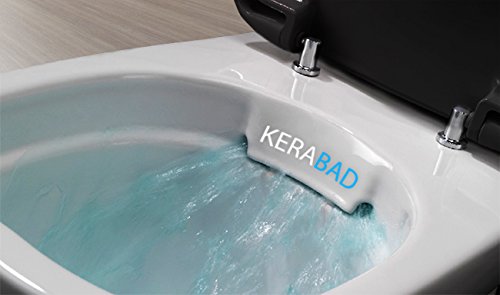 Design Stand WC Kombination inkl Spülkasten und WC Sitz mit Absenkautomatik aus Duroplast Randlos Rimfree für waagerechten und senkrechten Abgang KB1223-R - 3