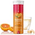 BLUSHLIN Glutathione Tablets for Skin Glowing 500mg with Vitamin C | 30 Effervescent Tablets | Antioxidants for a Clear & Glowing Complexion for Women, Men | Sugar-Free, Gluta Glow (3 Count (Pack of 1), Orange)