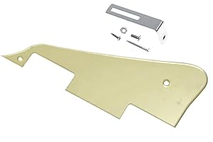 Dopro Pickguard de guitare LP avec support chromé pour Epiphone Les Paul Doré
