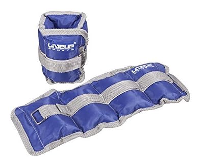 Live Up Sports POIDS pour POIGNETS et CHEVILLES 2 x 1 kg - Idéal pour COURIR, MARCHER ou pendant les exercices d'AÉROBIC, de FITNESS ou SPORTS DE COMBAT (VENDU PAR PAIRE).