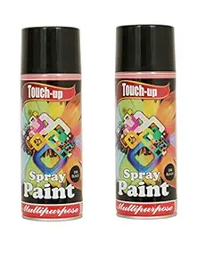 Touch-up Spray Paint Black - Ready to Use Aerosol Spray Paint for Car Bike Spray