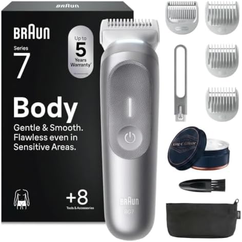 Braun Rifinitore Corpo Series 7 BG7556 + King C Gillette Balsamo Da Barba
