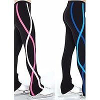 New Pantaloni da Pattinaggio Artistico per Donna Bambini da Ragazza Completo da Pattinaggio sul Ghiaccio Tenere al Caldo Traspirante, 140 Abiti W&G