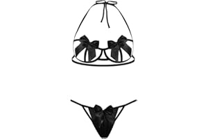 VicSec Bielizna damska Bielizna Biustonosz Majtki z kokardą Bodydoll Boże Narodzenie Podróż Ślubna Damska koszula nocna z kokardą Stringi Piżama