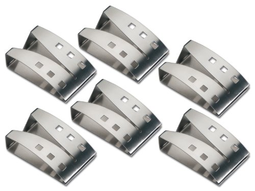 chg 9824-04 Handtuchhalter 6 Stück jeweils 7.5 x 5.0 x 2.3 cm