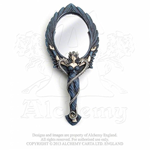 Alchemy Gothic England Black Angel Lo specchio a mano della volta