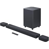 JBL Bar 1000 Soundbar 7.1.4 Canali 880W Con Subwoofer 10'' E Surround Rimovibili, Dolby Atmos, DTS:X, MultiBeam, Nero (Spina UK Tipo G) - 4