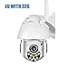 Produktbild Tomobile Überwachungskamera Aussen WLAN 1080P Dome IP Kamera PTZ, IP66 Wasserdichte Bewegungserkennung Infrarot Nachtsicht20m Supporto TF Card da 128 GB Kompatibel mit Smartphones/Tablets/Windows