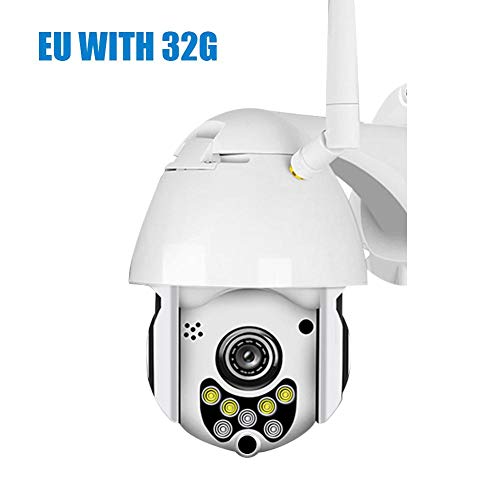 Preisvergleich Produktbild Tomobile Überwachungskamera Aussen WLAN 1080P Dome IP Kamera PTZ, IP66 Wasserdichte Bewegungserkennung Infrarot Nachtsicht20m Supporto TF Card da 128 GB Kompatibel mit Smartphones / Tablets / Windows