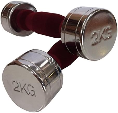 IQI Fitness Chrome Dumbbell 2 x 5kg Ladies Dumbbells