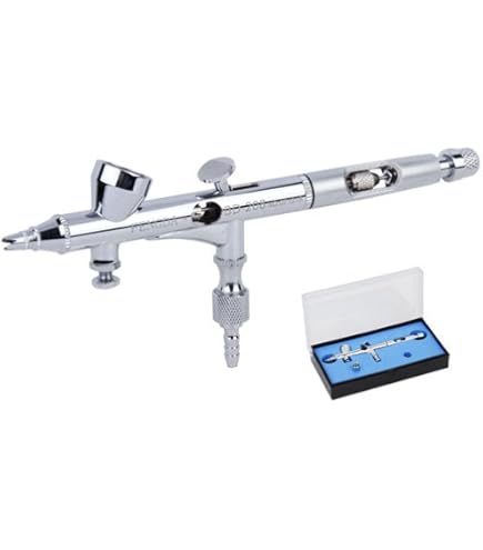 Aerografo Fengda Doppia Azione - Kit Con Ago 0,2 Mm E 0,3 Mm, Per Modellismo E Fai Da Te - Foto 5