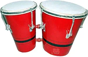 Amro Retailers Two Piece Hand Made Wooden Bongo Drum Set Best Quality