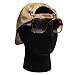LuckyFine Male Black Styrofoam Foam Mannequin Manikin Head Model Glasses Wig Display Stand