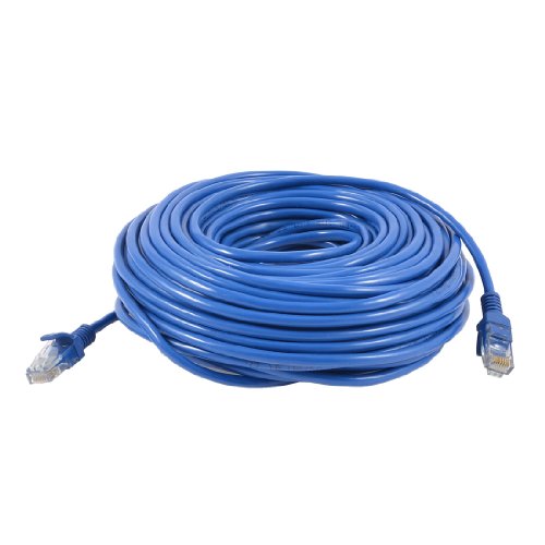 Sourcingmap Ethernet-Patchkabel / Netzwerkkabel, 30 m, CAT5e, RJ-45-Stecker, Blau
