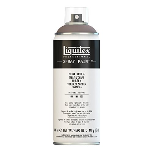 Liquitex Professional Spray Paint - Acrylfarbe, Farbspray auf Wasserbasis, lichtecht, 400 ml - Umbra Gebrannt