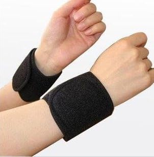 Self Heating Tourmaline Wrist Pads (a pair) Ease Hands Pain Caused by Arthritis