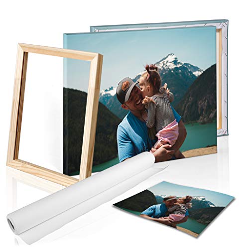 DON LETRA Cuadro en Lienzo Personalizado con Foto o Imagen, 40 x 30 cm, Impresión en Lienzo sobre Bastidor, Cuadros de Fotos para Salón o Dormitorio