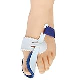 Tinksky Hallux Valgus A Pair of Big Toe Bunion Straighteners Night Splint Pad Correctors(White+Blue)