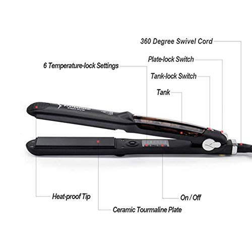 Steam Hair Straightener Flat Iron Digital LCD Temperature Control Wide Plates Advanced Ceramic Straightener Get Great reviews Steam Hair Straightener Flat Iron Digital LCD Temperature Control Wide Plates Advanced Ceramic Straightener Get Great