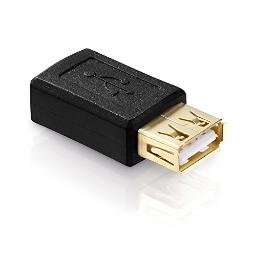 adaptare 41110 USB 2.0-Adapter Micro-USB-Buchse auf USB-Buchse Typ A vergoldete Kontakte schwarz - 2