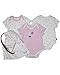 The Essential One - 3 Pack Baby Girl Balloon Bodysuits Vests- Pink - 0-3 Months - ESS136