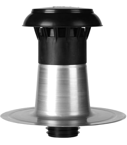 Platte dakventilator DN 100, bitumen flens rond, ventilator, afvoerlucht, dakventilatie, DN 110