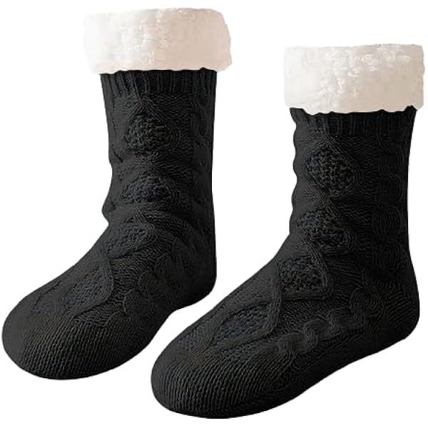 ANTSANG Fuzzy Socks For Women, Fluffy Warm Soft Slipper Socks For