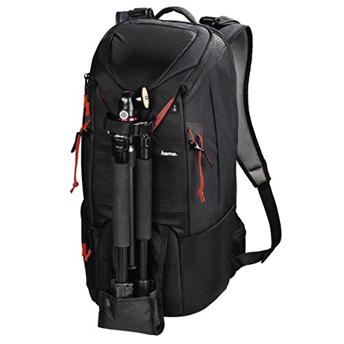 Hama Kamerarucksack für 2 DSLR Kameras und Ausrüstung (Fotorucksack, 21 L, Schnellzugriff, Tabletfach, Regenschutz, Stativhalterung, handgepäcktauglich) Kameratasche schwarz - 5