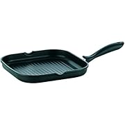 Kela 15156 Grill-Eckpfanne, 2 Ausgüsse, Antihaftversiegelung, Aluguss 5 mm, Induktionsgeeignet, 28 x 28 cm, Kerros