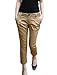 Allegra K Women Zipped Cuffed Casual Fit Capri Cropped Pants