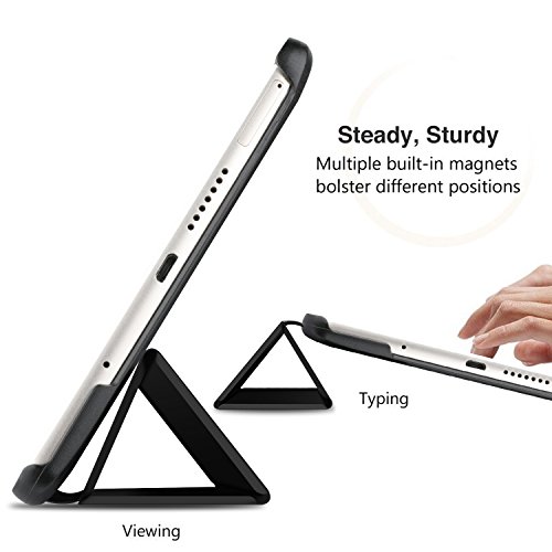 ELTD Huawei Mediapad M3 8.4 Hülle Case – Ultra Schlank Smart Cover Tasche Schutzhülle Case für Huawei Mediapad M3 8.4 mit Standfunktion, Schwarz - 7