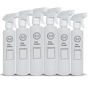 WaveX Empty Container Bottles (Pack of 6 Spray Containers)