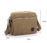 Leinwand Männer Klassisch Einfach Schulter Kurierbeutel Mode Reisen Ipad - 3