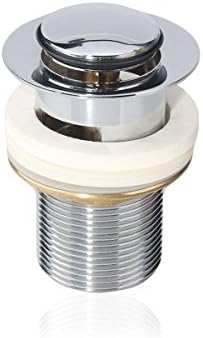 Modern Brass Clicker Clack Sprung Plug Bathroom Sink Basin Pop Up Waste