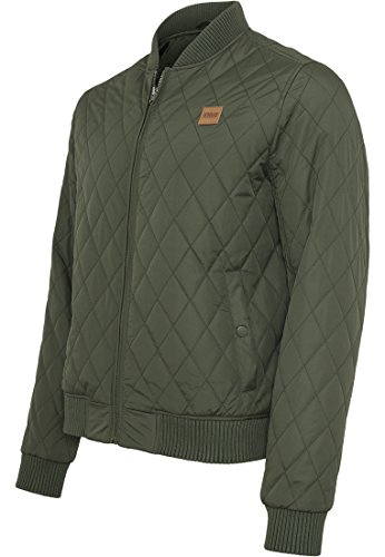 URBAN CLASSICS - Diamond Quilt Nylon Jacket (olive), Gr. M