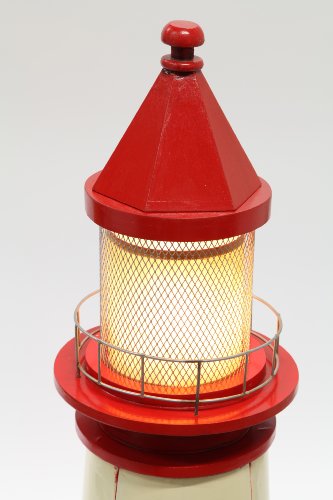 point-home CD Schrank Retrolook "Leuchtturm" 125 cm Licht ...